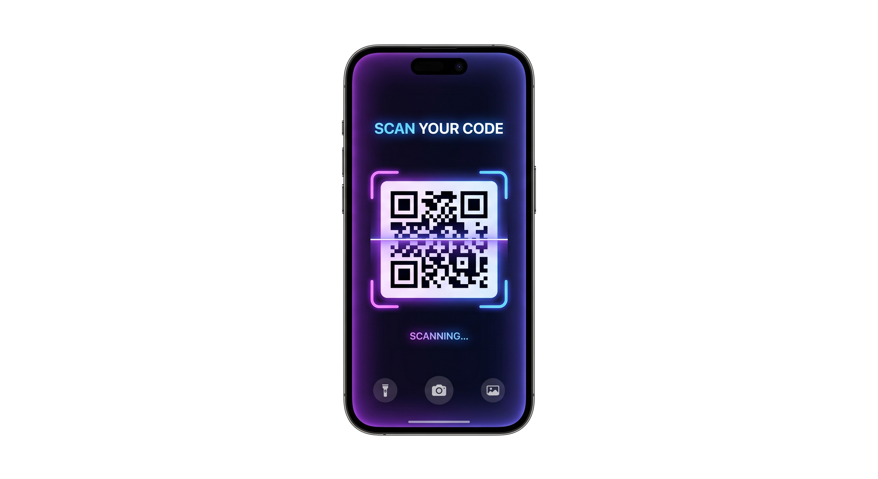 Mockup generador QR en móvil